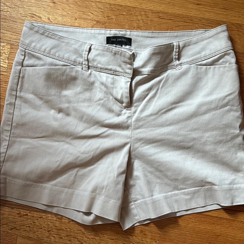 The Limited Tan Shorts Classic Cotton Blend